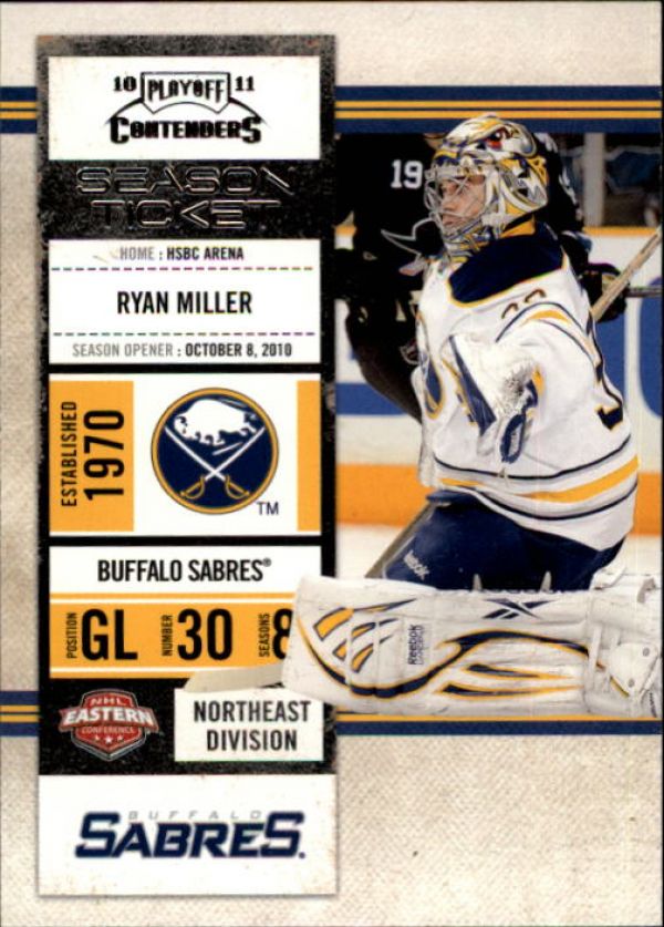 NHL 2010-11 Playoff Contenders - No 82 - Ryan Miller