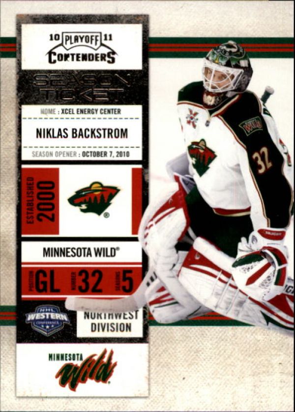 NHL 2010-11 Playoff Contenders - No 89 - Niklas Backstrom