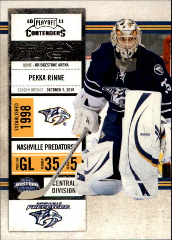 NHL 2010-11 Playoff Contenders - No 90 - Pekka Rinne