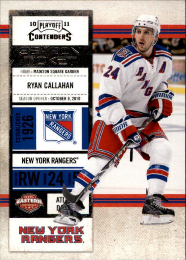 NHL 2010-11 Playoff Contenders - No 92 - Ryan Callahan