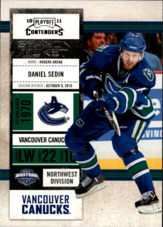 NHL 2010-11 Playoff Contenders - No 99 - Daniel Sedin