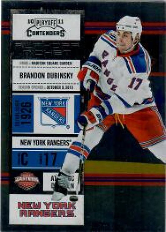 NHL 2010-11 Playoff Contenders Playoff Tickets - No 52 - Brandon Dubinsky