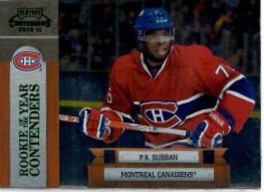 NHL 2010-11 Playoff Contenders Rookie of the Year Contenders Green - No 13 - P.K. Subban