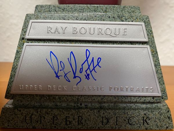 NHL 2003-04 Upper Deck Classic Portraits Mini-Bust Signed - No 10 - Ray Bourque