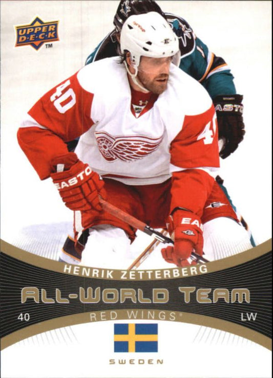 NHL 2010-11 Upper Deck All-World Team - No AW-15 - Henrik Zetterberg