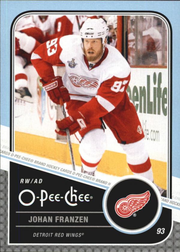 NHL 2011-12 O-Pee-Chee Playoff Beard - No 17 - Johan Franzen