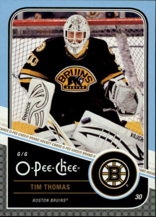 NHL 2011-12 O-Pee-Chee - No 40 - Tim Thomas