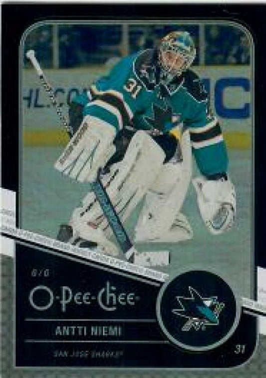 NHL 2011-12 O-Pee-Chee Black Rainbow - No 37 - Antti Niemi