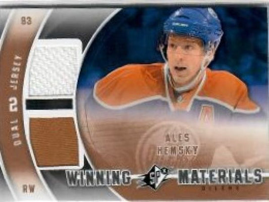 NHL 2011-12 SPx Winning Materials Dual Jersey - No WM-AH - Ales Hemsky