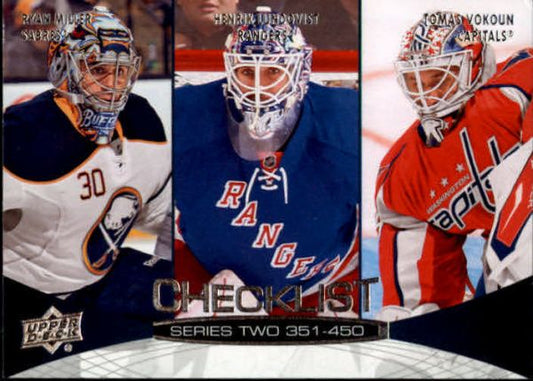 NHL 2011-12 Upper Deck - No 450 - Ryan Miller / Henrik Lundqvist / Tomas Vokoun