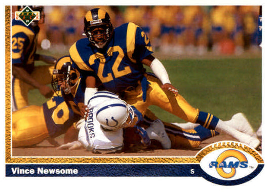 NFL 1991 Upper Deck - No 239 - Vince Newsome