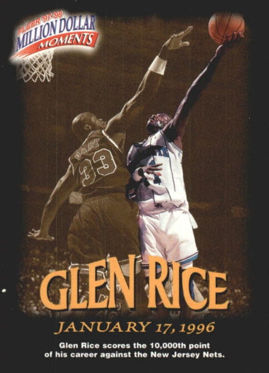 NBA 1997-98 Fleer Million Dollar Moments - No 23 - Glen Rice