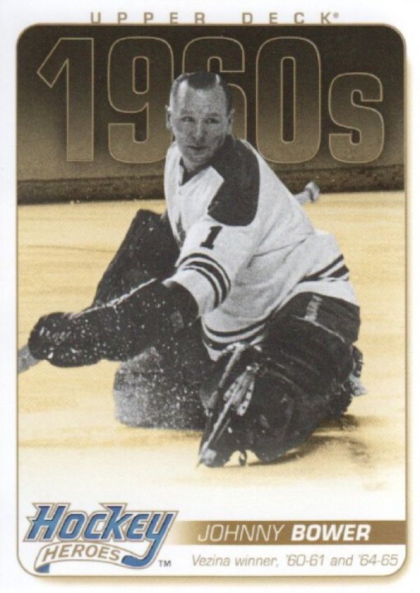 NHL 2011-12 Upper Deck Hockey Heroes - No HH22 - Johnny Bower