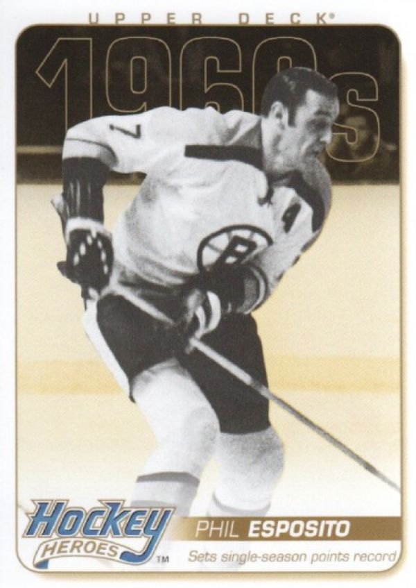 NHL 2011-12 Upper Deck Hockey Heroes - No HH16 - Phil Esposito