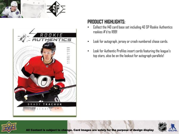 NHL 2018-19 Upper Deck SP Blaster Box