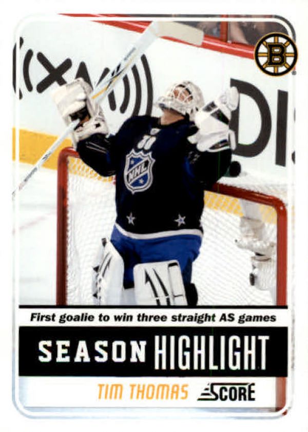 NHL 2011-12 Score - No 17 - Tim Thomas