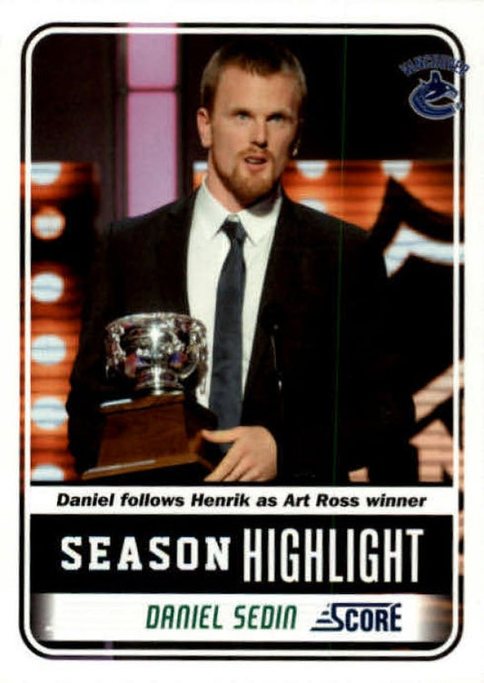 NHL 2011-12 Score - No 28 - Daniel Sedin