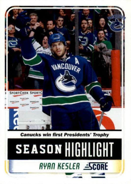 NHL 2011-12 Score - No 29 - Ryan Kesler