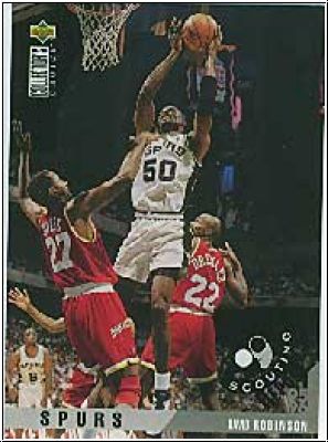 NBA 1995-96 Collector's Choice International German II - No 134 - David Robinson