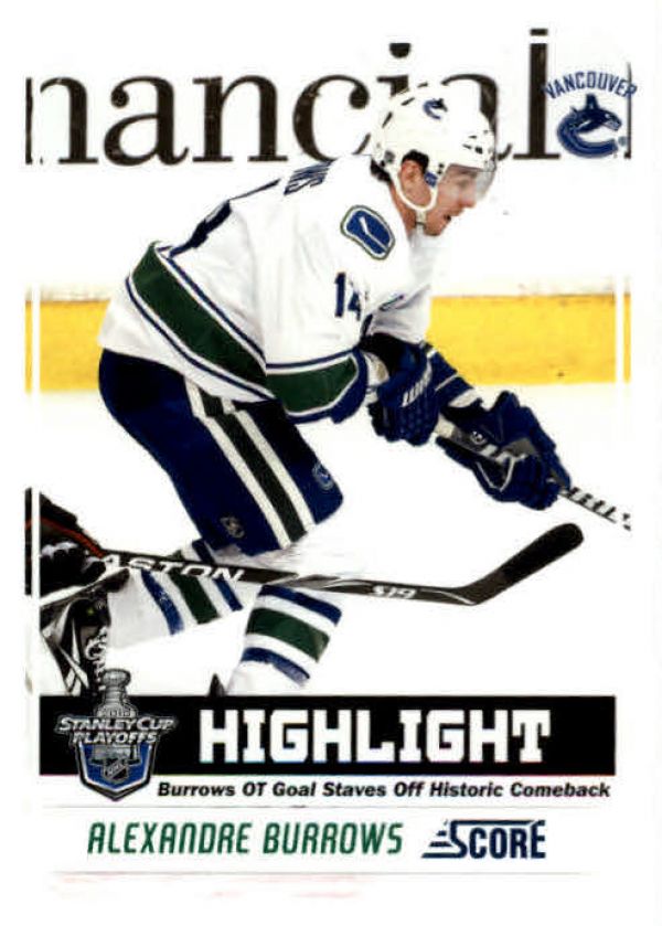 NHL 2011-12 Score - No 491 - Alexandre Burrows