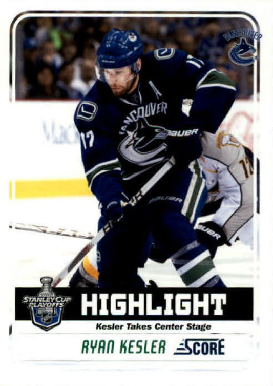 NHL 2011-12 Score - No 497 - Ryan Kesler