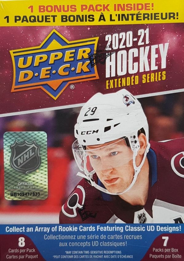 NHL 2020-21 Upper Deck Extended Series Blaster Box