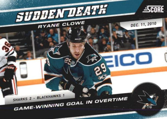 NHL 2011-12 Score Sudden Death - No 4 - Ryan Clowe