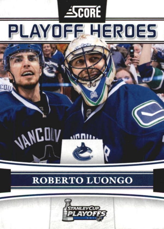 NHL 2011-12 Score Playoff Heroes - No 10 - Roberto Luongo