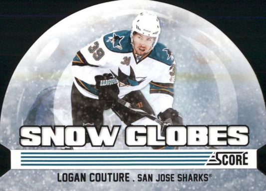 NHL 2011-12 Score Snow Globes Die Cut - No 8 - Logan Couture