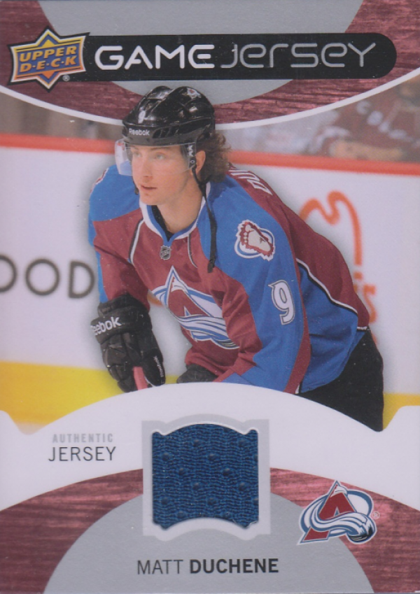 NHL 2012-13 Upper Deck Game Jerseys - No GJ-MD - Matt Duchene