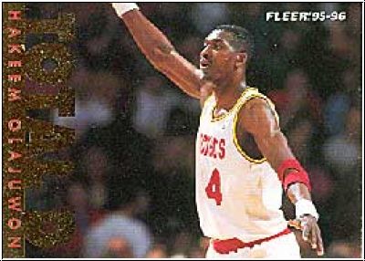 NBA 1995-96 Fleer European - No 203 - Hakeem Olajuwon