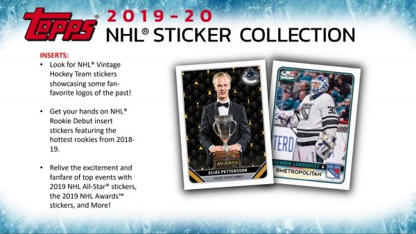 NHL 2019-20 Topps Sticker Collection Box