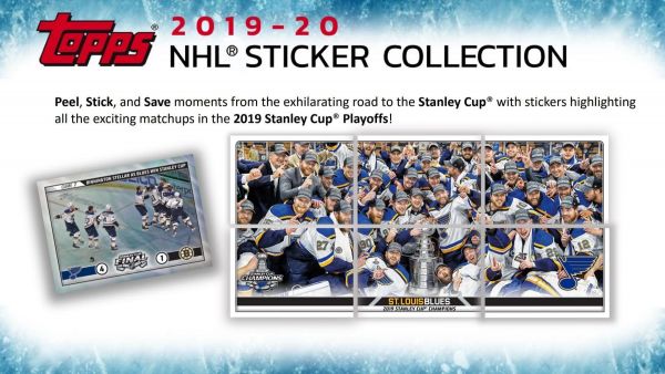 NHL 2019-20 Topps Sticker Collection Box