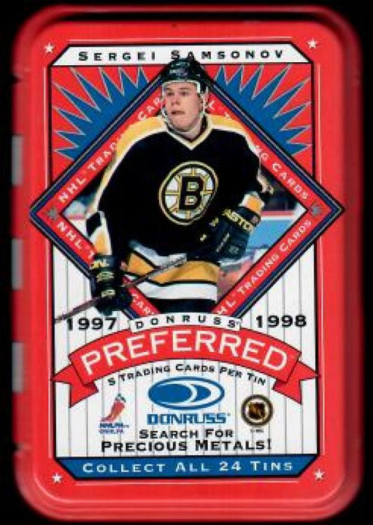 NHL 1997-98 Donruss Preferred Tin Box - No 11 - Sergei Samsonov