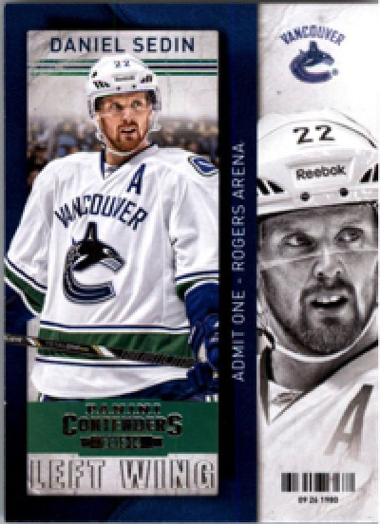 NHL 2013-14 Panini Contenders - No 48 - Daniel Sedin