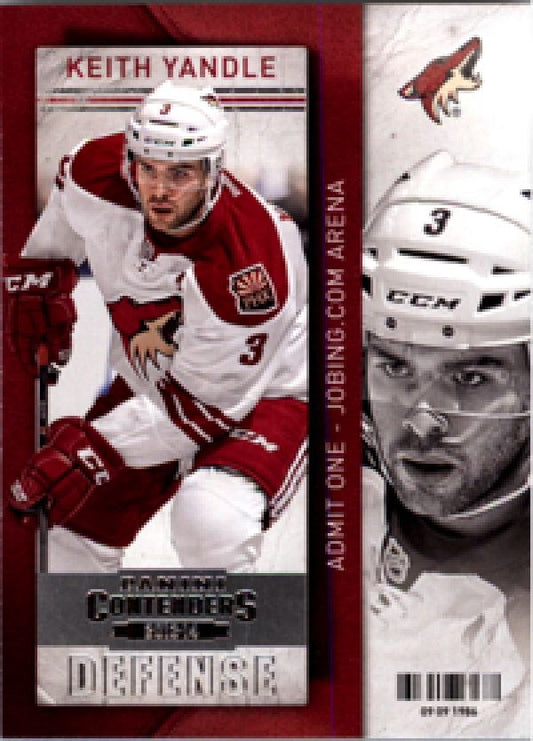 NHL 2013-14 Panini Contenders - No 20 - Keith Yandle