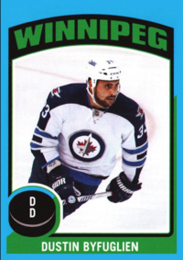 NHL 2014-15 O-Pee-Chee Stickers - No ST-42 - Dustin Byfuglien