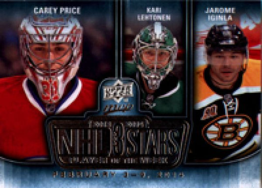 NHL 2014-15 Upper Deck MVP NHL Three Stars Player of the Week - No 3SW021014 - Carey Price / Kari Lehtonen / Jarome Iginla