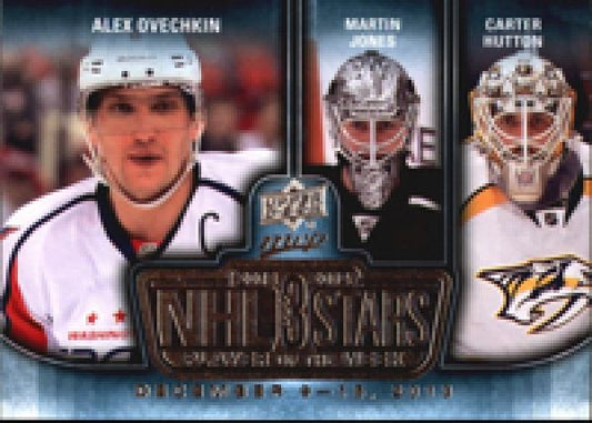 NHL 2014-15 Upper Deck MVP NHL Three Stars Player of the Week - No 3SW121613 - Alex Ovechkin / Martin Jones / Carter Hutton