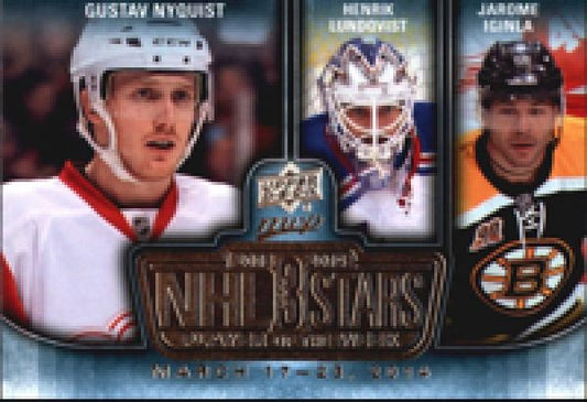 NHL 2014-15 Upper Deck MVP NHL Three Stars Player of the Week - No 3SW032414 - Gustav Nyquist / Henrik Lundqvist / Jarome Iginla