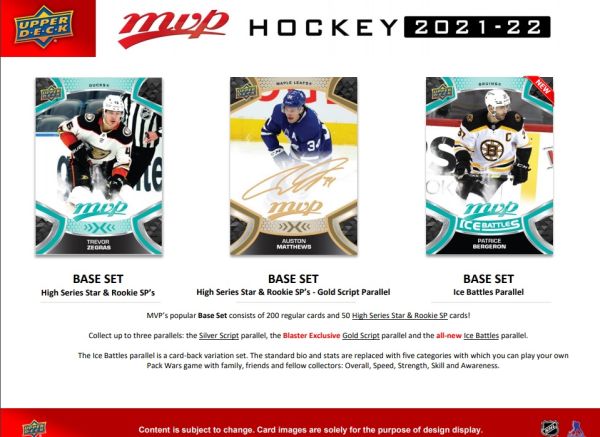 NHL 2021-22 Upper Deck MVP Fat Pack