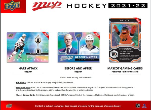 NHL 2021-22 Upper Deck MVP Fat Pack