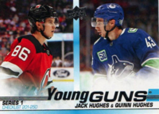 NHL 2019-20 Upper Deck - No 250 - Jack Hughes / Quinn Hughes