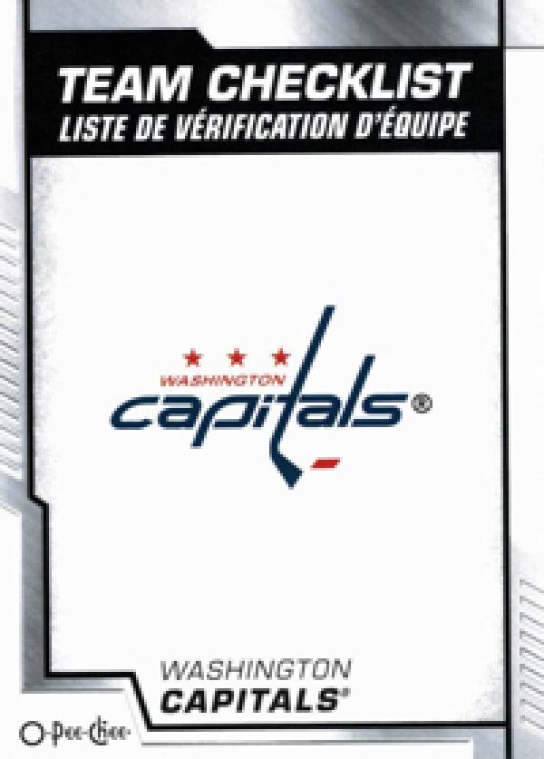 NHL 2020-21 O-Pee-Chee - No 580 - Team Washington Capitals