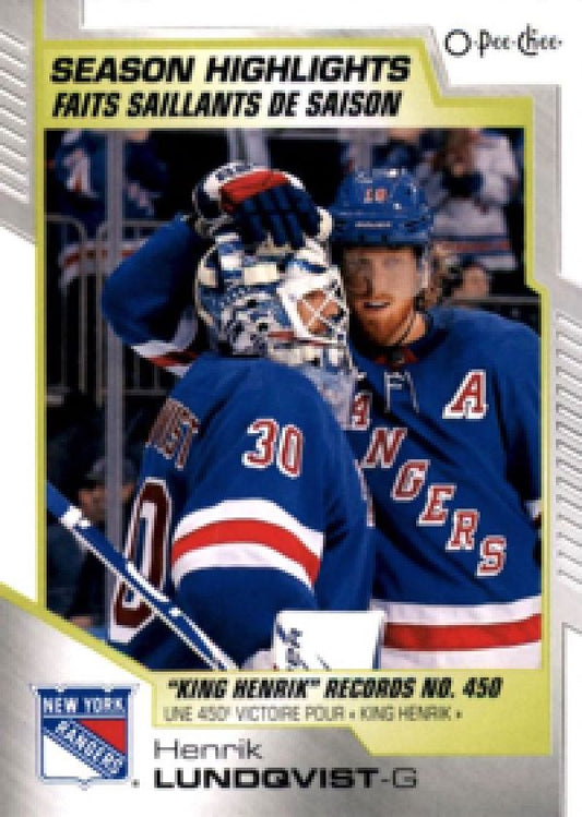 NHL 2020-21 O-Pee-Chee - No 597 - Henrik Lundqvist