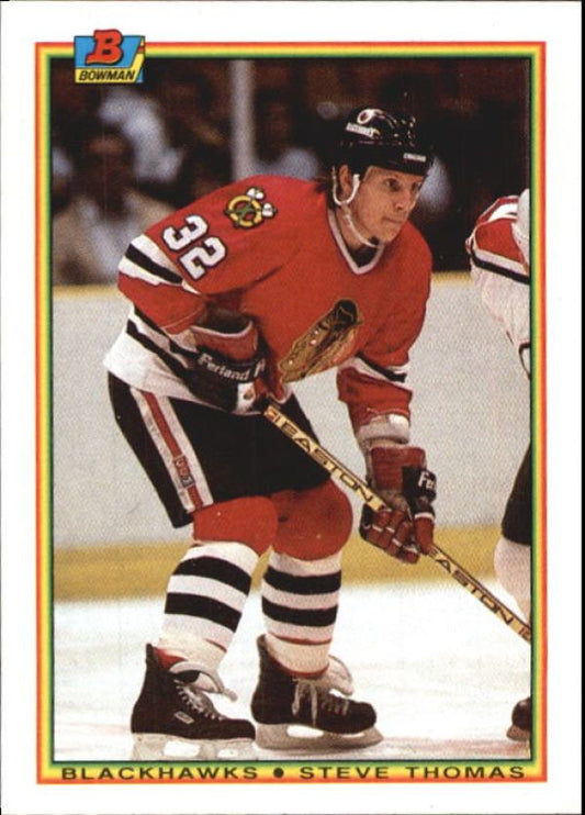 NHL 1990-91 Bowman - No 4 - Steve Thomas