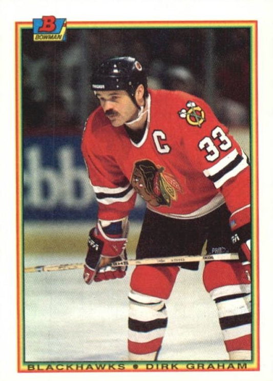 NHL 1990-91 Bowman - No 8 - Dirk Grahame