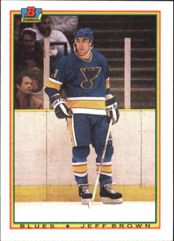 NHL 1990-91 Bowman - No 25 - Jeff Brown