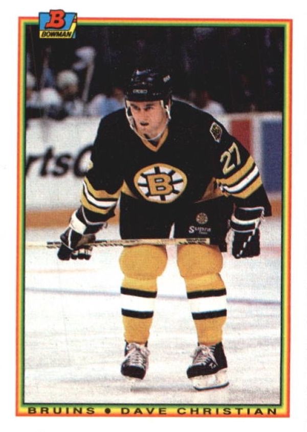 NHL 1990-91 Bowman - No 40 - Dave Christian