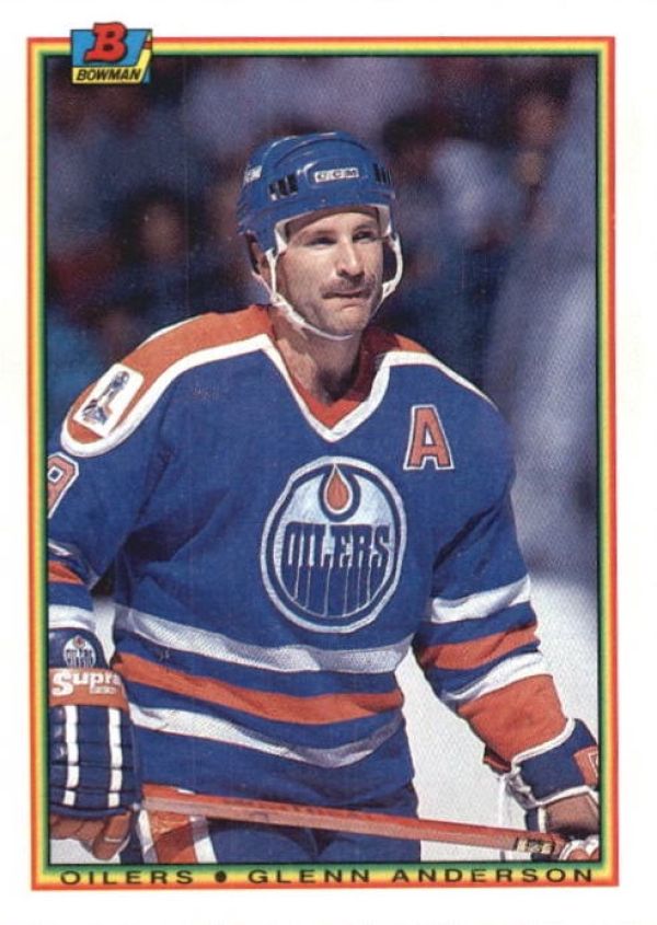 NHL 1990-91 Bowman - No 195 - Glenn Anderson